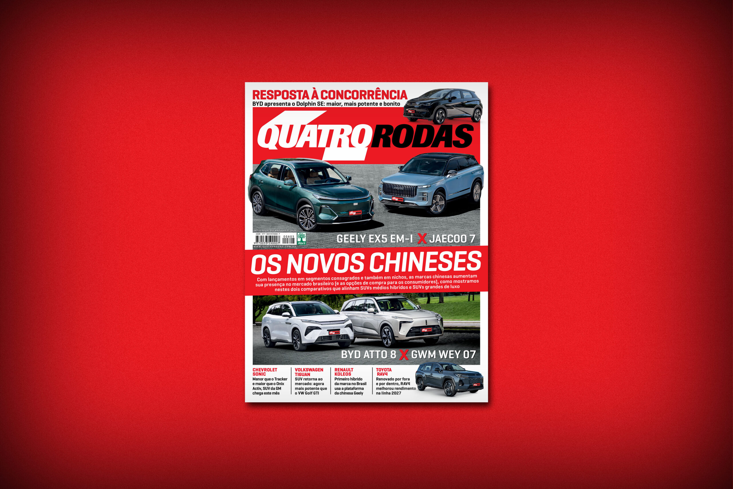 QR de maio: Geely EX5 EM-i enfrenta o Jaecoo 7; testamos o novo BYD Dolphin