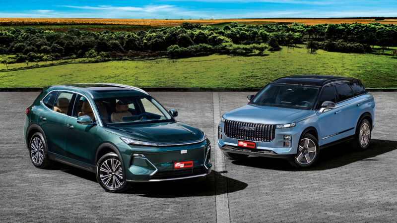 Geely EX5 EM-i e Jaecoo 7 são alternativas aos BYD e GWM, mas qual é melhor?