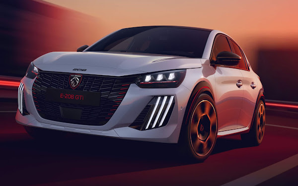 Novo Peugeot E-208 GTi chega à Europa como esportivo elétrico – fotos