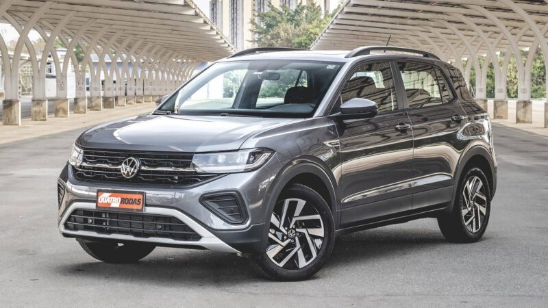 VW T-Cross 2027 ganha câmbio automático de oito marchas nas versões 1.0 turbo