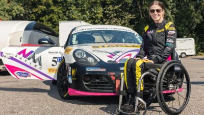 Conheça Nathalie McGloin: a única mulher tetraplégica a competir no automobilismo mundial