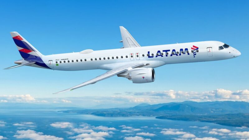 Jato brasileiro da Embraer permitirá 42 novas rotas da Latam; veja os voos que estreiam