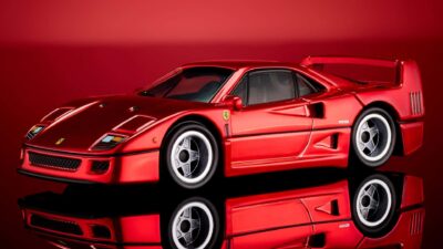 Hot Wheels lança Ferrari F40 com capô e motor à mostra e lote limitado