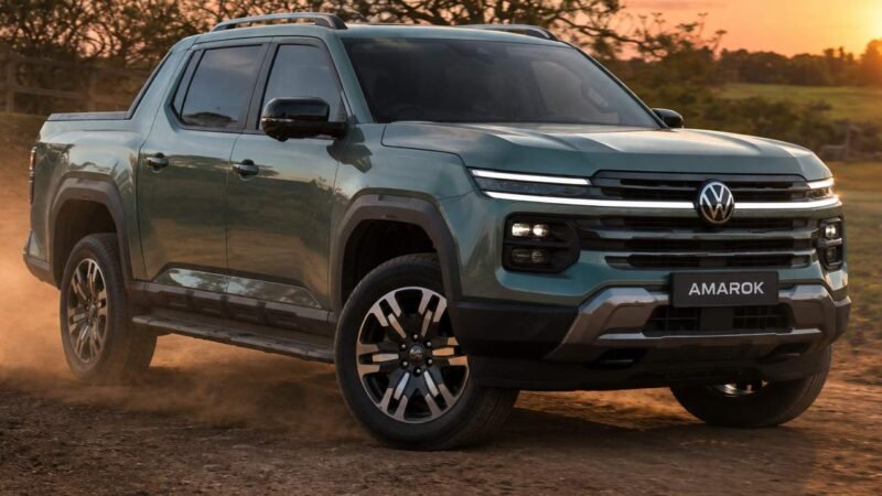 Nova VW Amarok 2027: design revelado e motor híbrido plug-in para disputar liderança