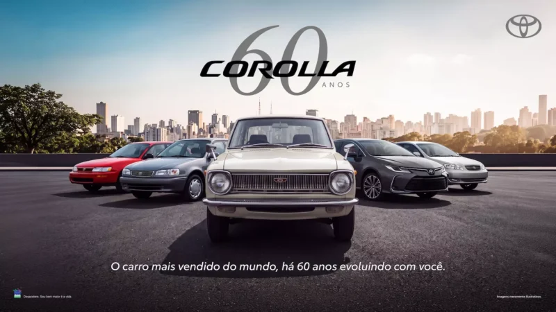 Toyota abre inscrições para o 1º Encontro Corollovers, que celebra os 60 anos do Corolla