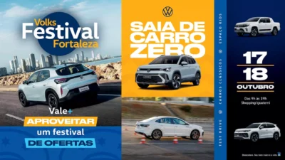 Volkswagen realiza Volks Festival 2026 em Fortaleza neste fim de semana com test drives e ofertas