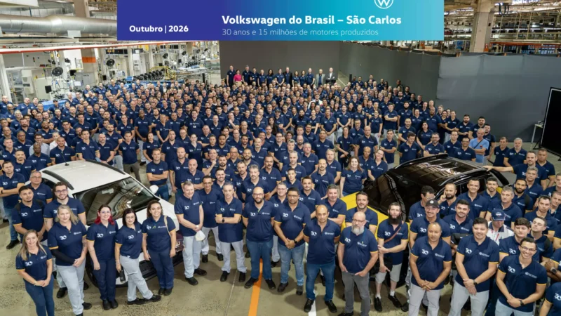 Volkswagen São Carlos completa 30 anos com 15 milhões de motores produzidos