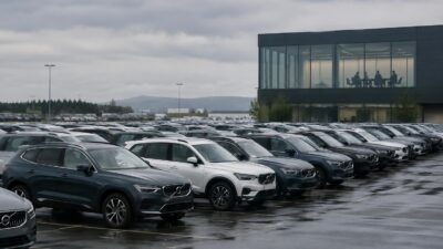 Volvo suspende novas contratações administrativas em meio à queda nas vendas e ao estoque elevado