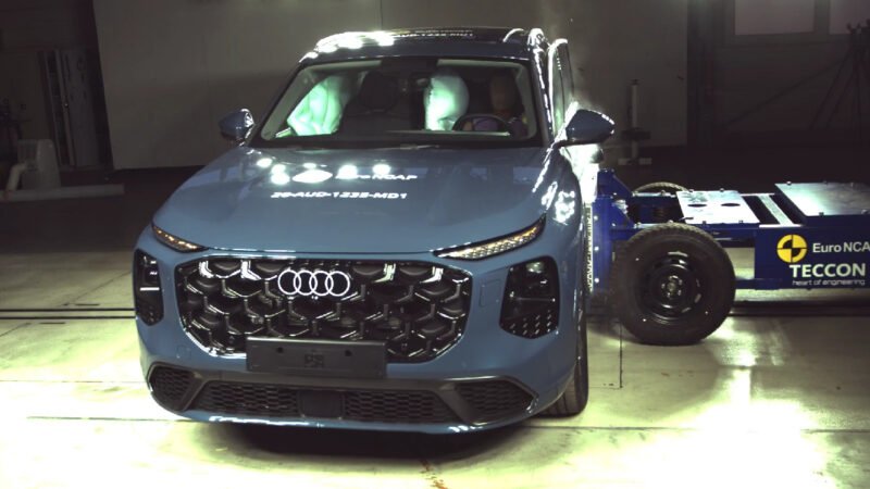 Audi Q7 conquista cinco estrelas no Euro NCAP 2026, mas tem ressalvas