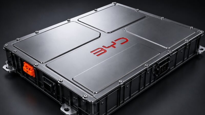 BYD registra patente de bateria mergulhada em líquido e posiciona conexões no topo para reduzir a pressão sobre as vedações