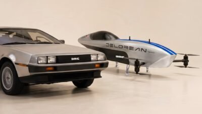 DeLorean, do filme De Volta para o Futuro, será a primeira equipe americana no campeonato de carros voadores elétricos
