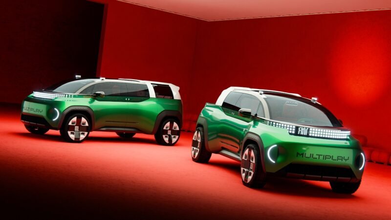 Fiat Multiplay: conceito de 4,45 m une espaço de minivan e caçamba de picape com coluna traseira deslizante