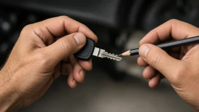 Chave do carro emperrando? Um lápis de grafite pode ajudar antes que o problema vire conserto caro