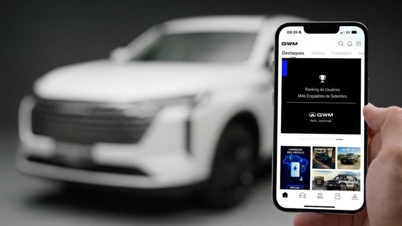 Aplicativo da GWM dobra base em cerca de dez meses e chega a 200 mil cadastrados; 40% ainda não têm carro da marca