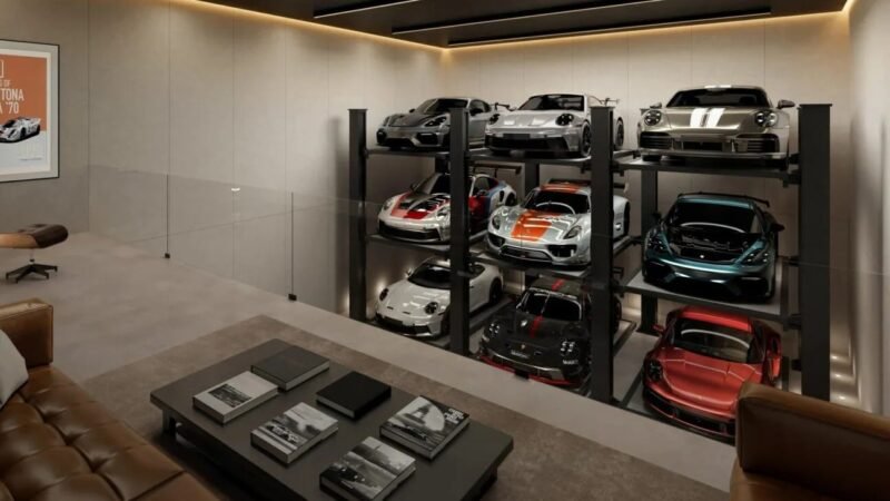 Garagem de luxo da Porsche terá spa, bar e clube privado: entenda o Porsche Design Concours
