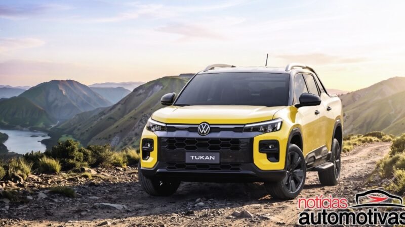 Volkswagen Tukan chega em 2027 para ocupar o espaço da Saveiro, com motor 1.0 TSI híbrido leve nas versões mais caras